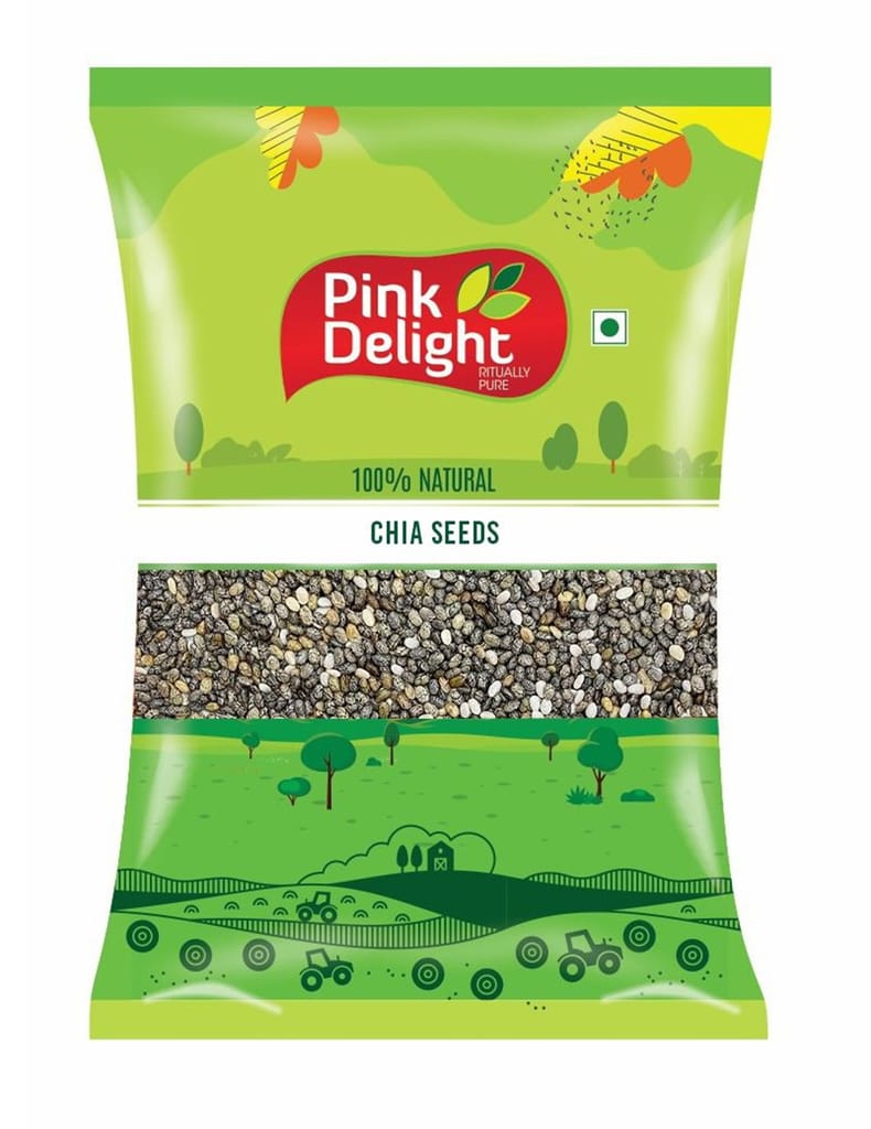 Pink Delight | Chia Seeds | Dried Seeds | 500 Gm pack