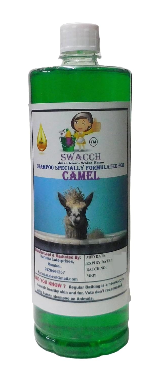 Swacch Shampoo Specially Formulated for Camel (1 Litre) Neem Alovera