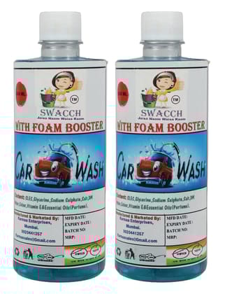 SWACCH CAR WASH WITH FOAM BOOSTER (500ML) (PACK OF 2)