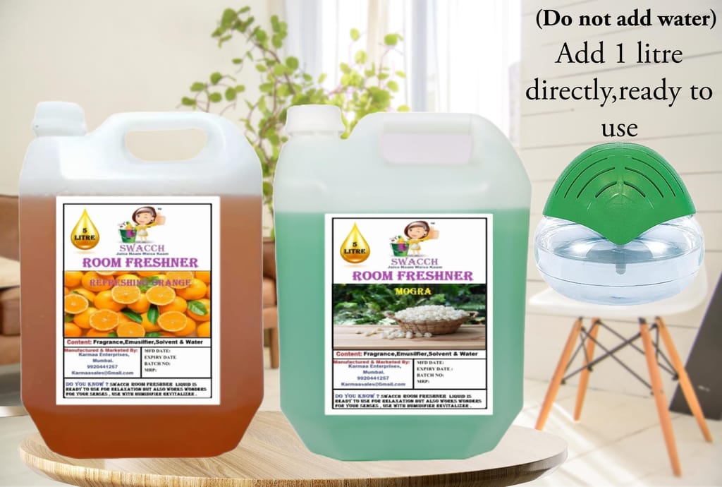 Swacch Room Freshner (5 Litre) (Pack of 2) Orange & Mogra