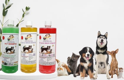 Swacch Shampoo (Neem Alovera) + Deodorizer (Lemon) + Stain Remover (Strawberry) 1 Litre Each