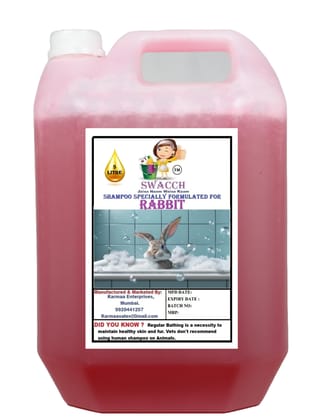 Swacch Shampoo Specially Formulated for Rabbit (5 Litre) Jasmine