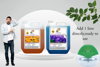 Swacch Diffuser Aroma Liquid (5 Litre) (pack of 2) Orange & lavender