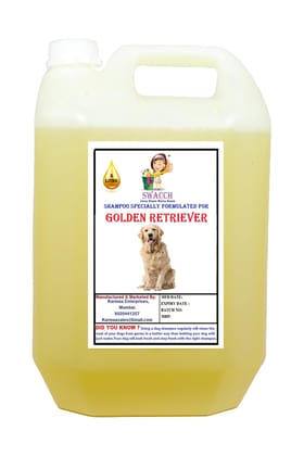 SWACCH Shampoo Specially FORMULATED for Golden Retriever (5 Litre) Lemon