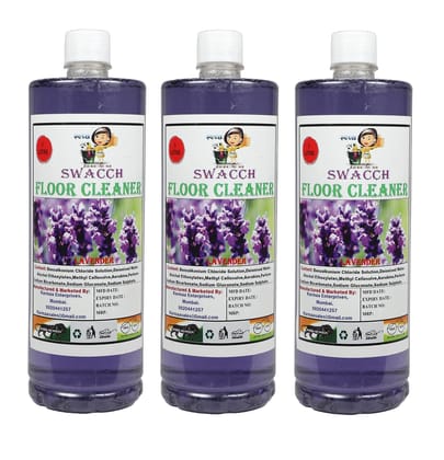 SWACCH Floor Cleaner (1 Litre) (Pack of 3) Lavender
