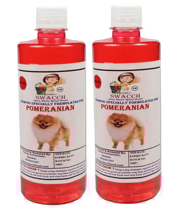 SWACCH Shampoo Specially FORMULATED for Jasmine (Pomeranian 500ML) Pack of 2