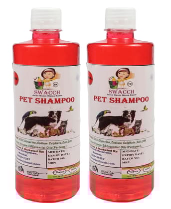 SWACCH PET Shampoo (500ML) (Pack of 2) Strawberry
