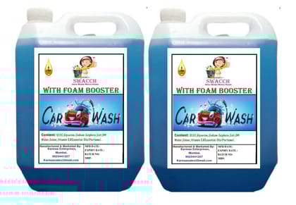 SWACCH CAR WASH WITH FOAM BOOSTER (5 LITRE) (PACK OF 2)