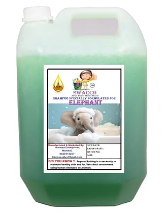 Swacch Shampoo Specially Formulated for Elephant (5 Litre) Neem Alovera