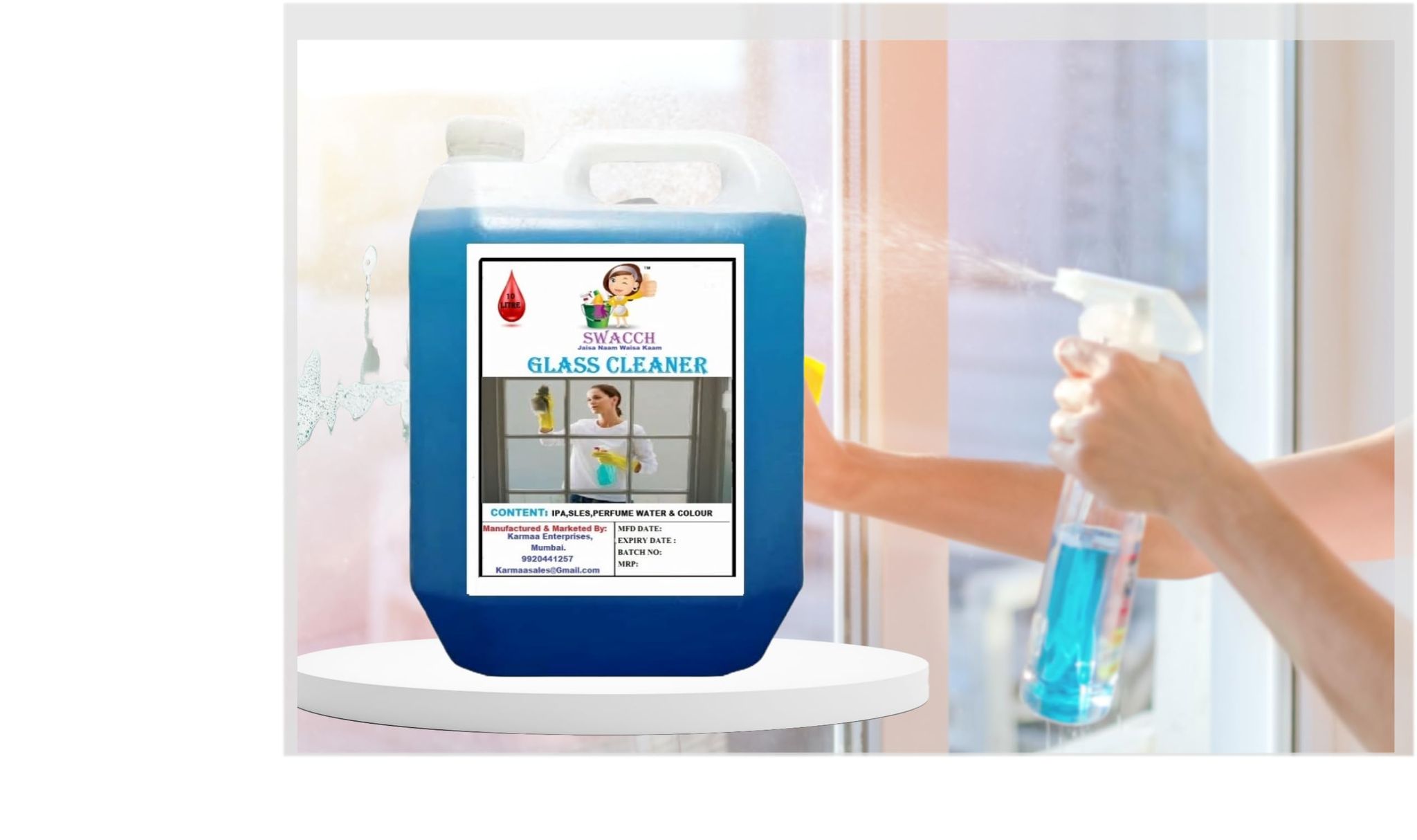 Swacch Glass Cleaner (10 litre)