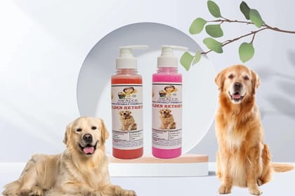 SWACCH Premium Shampoo for Golden Retriever (200ML) (Combo Pack of 2) Jasmine & Rose