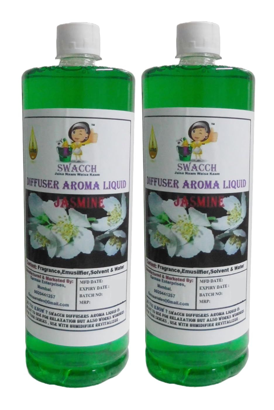 Swacch Room Freshner (1 Litre) (Pack of 2) Jasmine