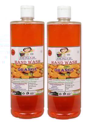 Swacch Hand Wash (1 Litre) (Pack of 2) Orange