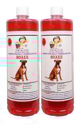 SWACCH Shampoo Specially FORMULATED for Boxer (1 Litre) (Combo Pack of 2) Jasmine