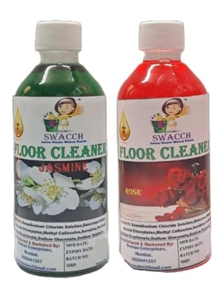 Swacch Floor Cleaner (200ml) (Combo Pack of 2) Jasmine & Rose
