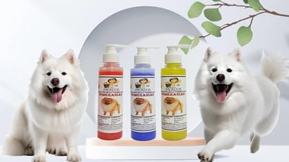 SWACCH Premium Shampoo for Pomeranian (200ML) (Combo Pack of 3) Strawberry, Lavender & Lemon