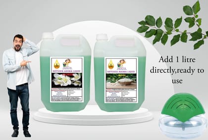 Swacch Diffuser Aroma Liquid (5 Litre) (Pack of 2) Jasmine & Mogra