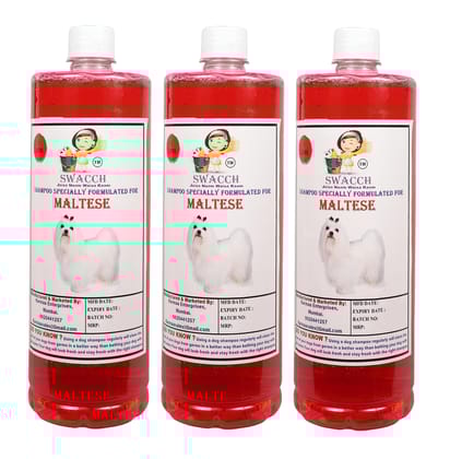Shampoo Specially Formulated for Maltese (1 Litre) (Combo Pack of 3) Jasmine