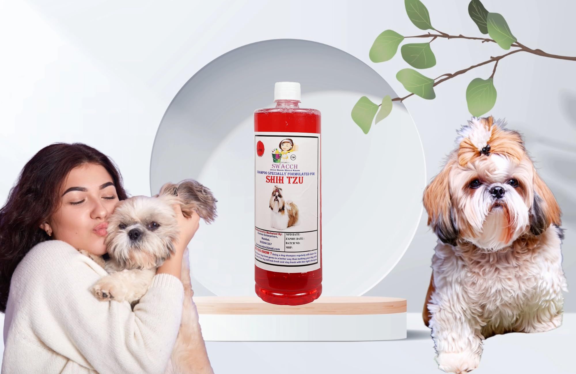 Shampoo Specially Formulated for Shih TZU (1 Litre) Jasmine
