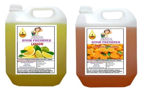 Swacch Room Freshner (5 Litre) (Pack of 2) Lemon & Orange