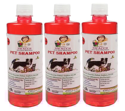PET Shampoo 500ML (Pack of 3)