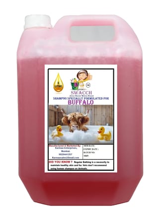 Swacch Shampoo Specially Formulated for Buffalo (5 Litre) Strawberry