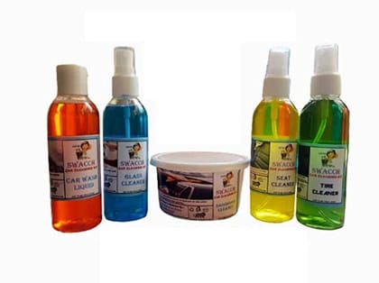 Swacch Car Cleaning Kit Mini Pack(Pack of 5 Items)