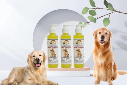 SWACCH Premium Shampoo for Golden Retriever (200ML)(Pack of 3) Lemon