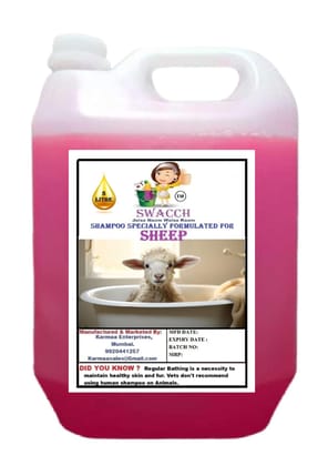 Swacch Shampoo Specially Formulated for Sheep (5 Litre) Rose