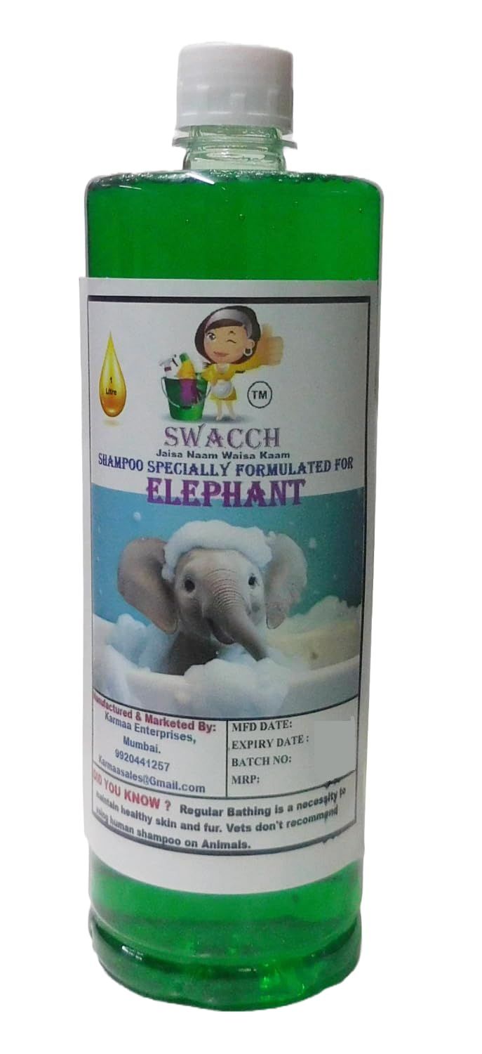 Swacch Shampoo Specially Formulated for Elephant (1 Litre) Neem Alovera