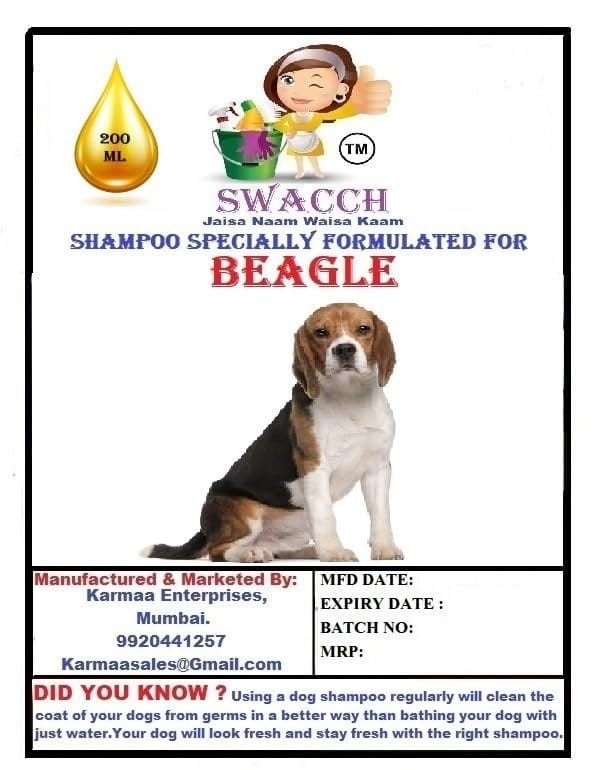SWACCH Premium Shampoo for Beagle (200ML) Strawberry