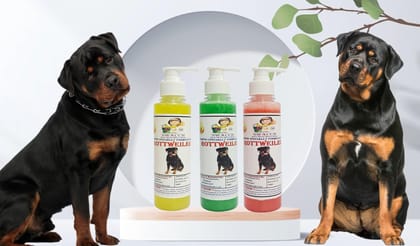 SWACCH Premium Shampoo for Rottweiler (200ML)(Combo Pack of 3) Lemon, Jasmine & NEEM ALOVERA