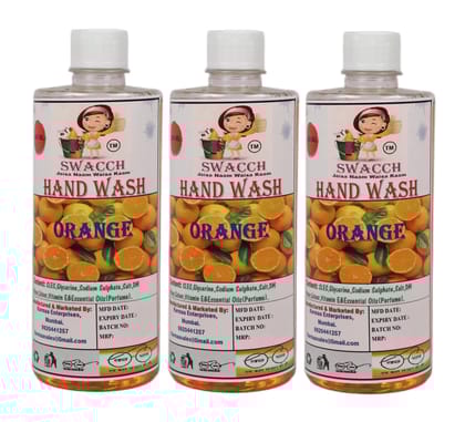 Swacch Hand Wash (500ml) (Pack of 3) Orange