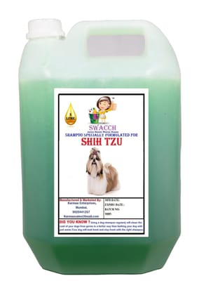SWACCH Shampoo Specially FORMULATED for Shih TZU (5 Litre) NEEM ALOVERA