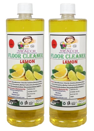 Swacch Floor Cleaner (1 Litre) (Pack of 2) Lemon