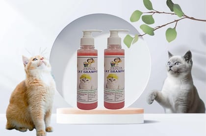 SWACCH Premium Shampoo for CAT (200ML) (Pack of 2) Strawberry