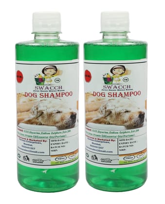 SWACCH Dog Shampoo (500ML) (Combo Pack of 2) Neem Alovera SWACCH Dog Shampoo (500ML) (Combo Pack of 2) Neem Alovera