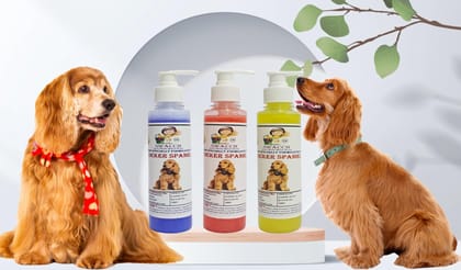 SWACCH Premium Shampoo for Cocker Spaniel (200ML) (Combo Pack of 3) Lavender, Jasmine & Lemon