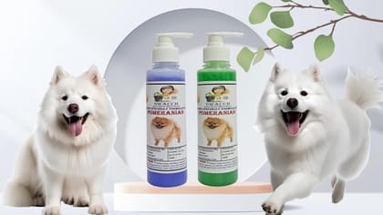 SWACCH Premium Shampoo for Pomeranian (200ML) (Combo Pack of 2) Lavender & NEEM ALOVERA