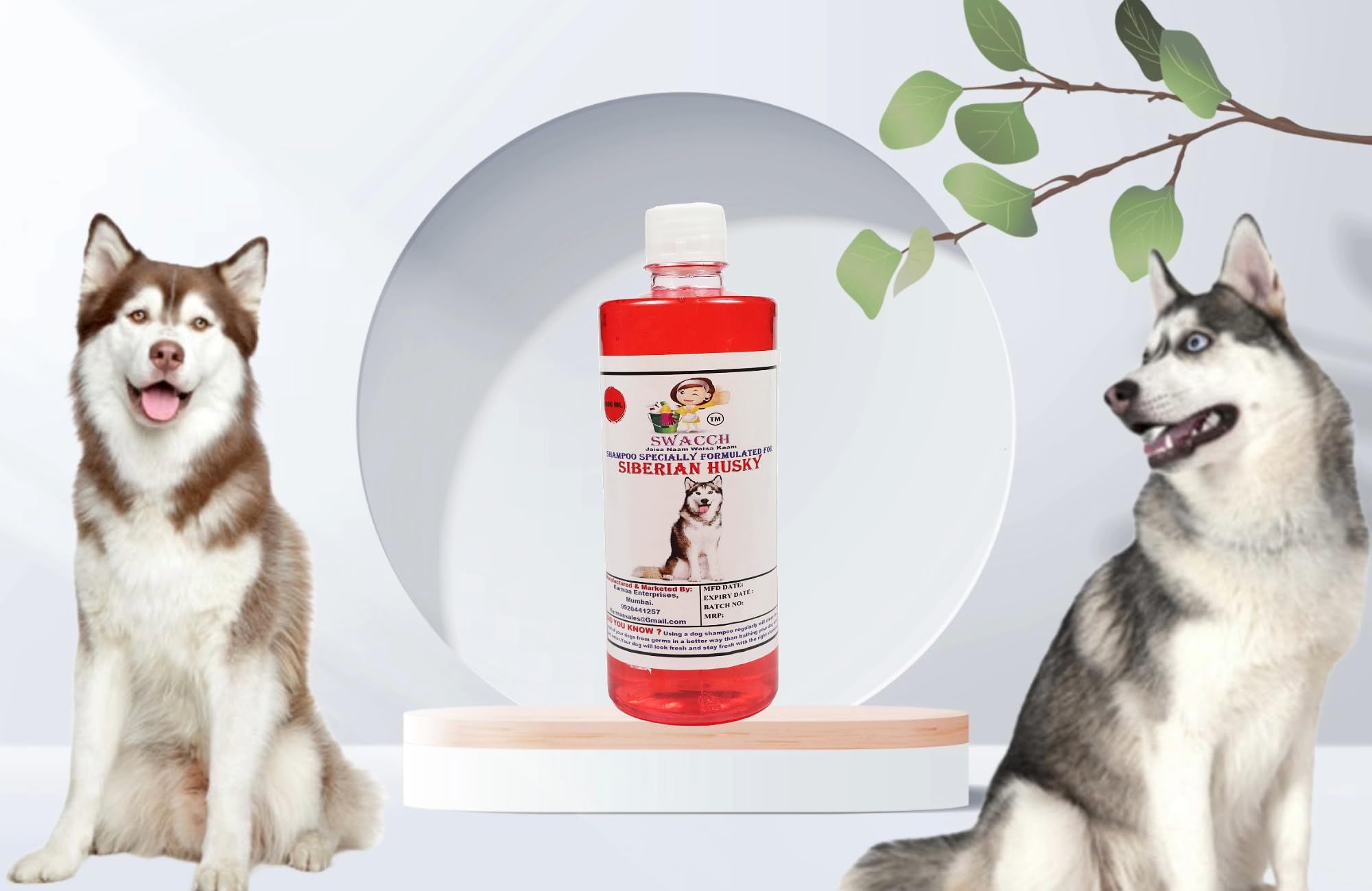 SWACCH Shampoo Specially FORMULATED Siberian Husky (500ML) Strawberry