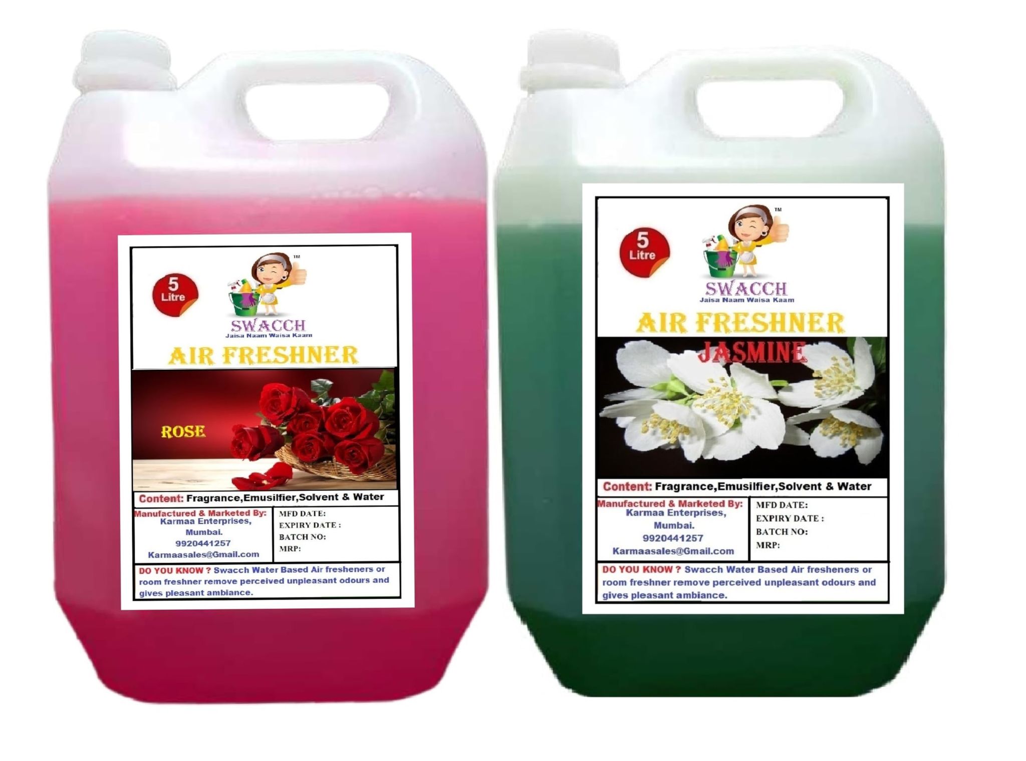 Swacch Air Freshner (5 Litre) (Pack of 2) Rose & Jasmine