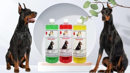 SWACCH Shampoo Specially FORMULATED for Doberman (1LITRE) (Pack of 3) Jasmine, Lemon, NEEM ALOVERA,