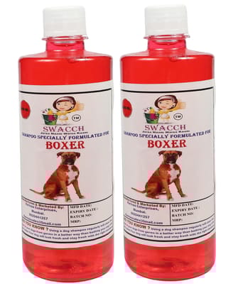 SWACCH Shampoo Specially FORMULATED for Boxer (500ML) (Pack of 2) Jasmine