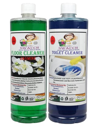 HOME CARE COMBO Floor Cleaner Jasmine & Toilet Cleaner (1 Litre) (Pack of 2)