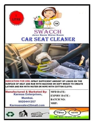 CAR SEAT Cleaner 1 Litre