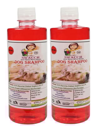 SWACCH Dog Shampoo (500ML) (Combo Pack of 2) Jasmine SWACCH Dog Shampoo (500ML) (Combo Pack of 2) Jasmine