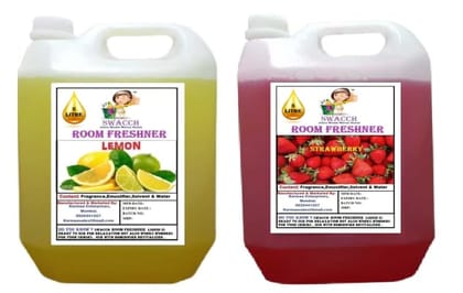 Swacch Room Freshner (5 Litre) (Pack of 2) Lemon & Strawberry
