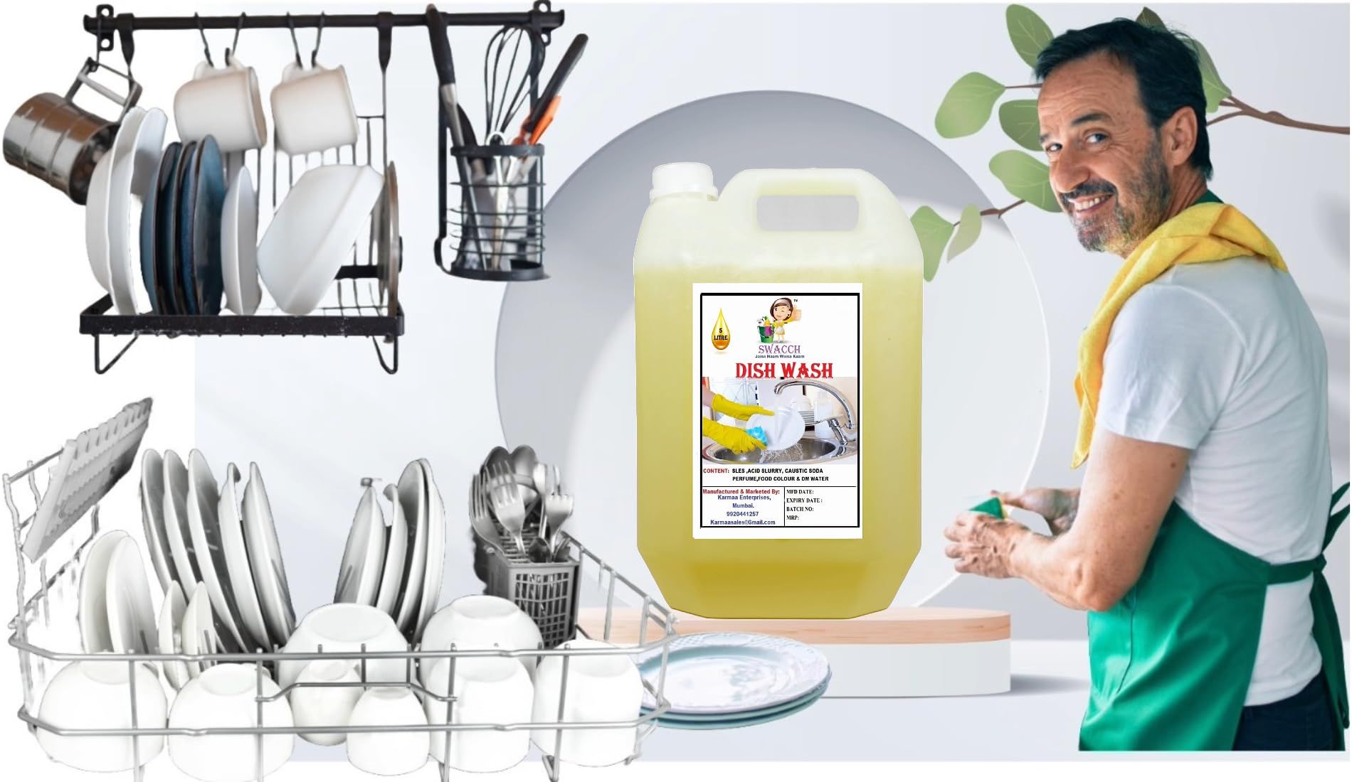 Swacch Dish Wash (5 Litre) Lemon