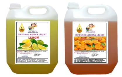 Swacch Diffuser Aroma Liquid (5 Litre) (pack of 2) Lemon & Orange