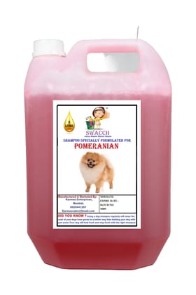 SWACCH Shampoo Specially FORMULATED for Pomeranian (5 Litre) Jasmine